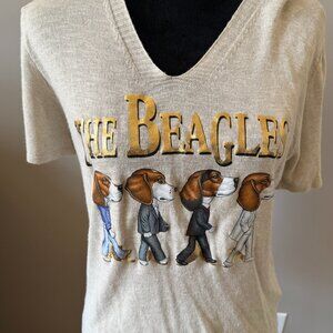 New Collection Made in Italy "The Beagles" Small Sweater Tee Short Sleeve